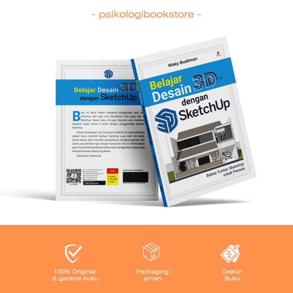 KODE P25S Buku Belajar Desain 3D dengan SketchUp  Bahas Tuntas SketchUp untuk Pemula