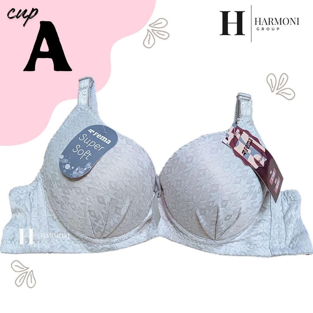 BH Wanita Fema 883 | 574 1866 Cup Kecil Bra Wanita Kawat Cup A Kait 3 Size 34-38 Tali Lepas Pasang