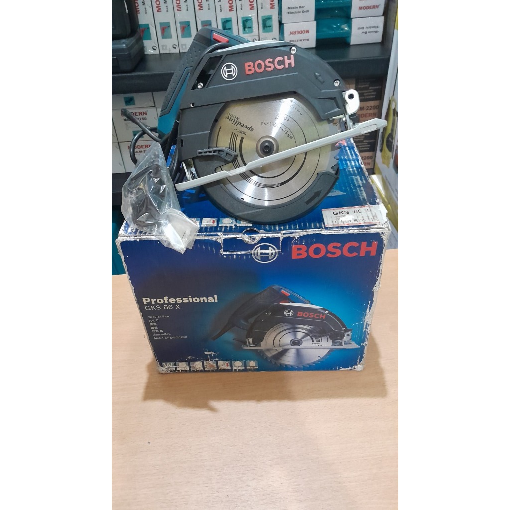 BOSCH GKS66X Mesin Circular Saw 6,5 inch (Gergaji Potong Kayu)