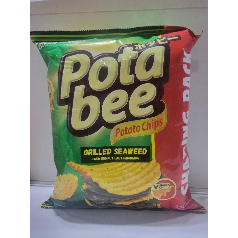 

Potabee potato chips rasa rumput laut panggang 120gr