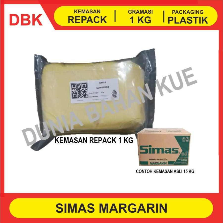 

SIMAS MARGARINE / MENTEGA REPACK 1 KG