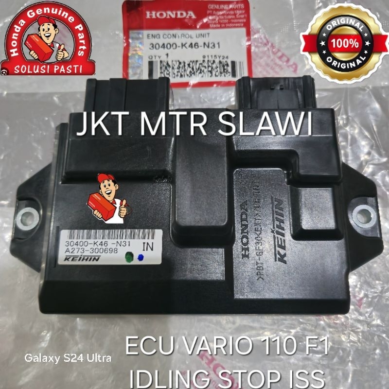 30400-K46-N31 ecu ecm vario 110 fi isp idling stop iss asli honda ahm, ori honda ahm