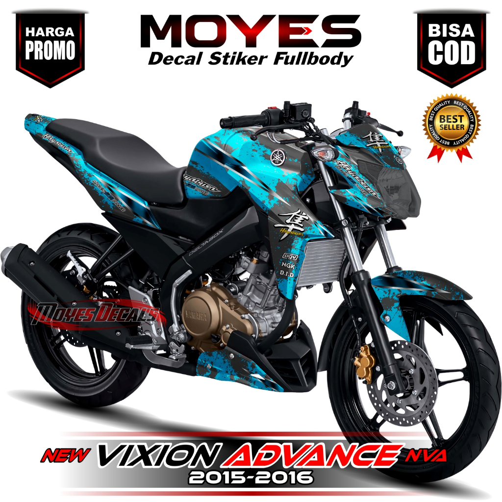 Decal Motor Vixion Advance NVA - Stiker Motor Vixion Advance NVA Fullbody Premium - Variasi Motor Ya