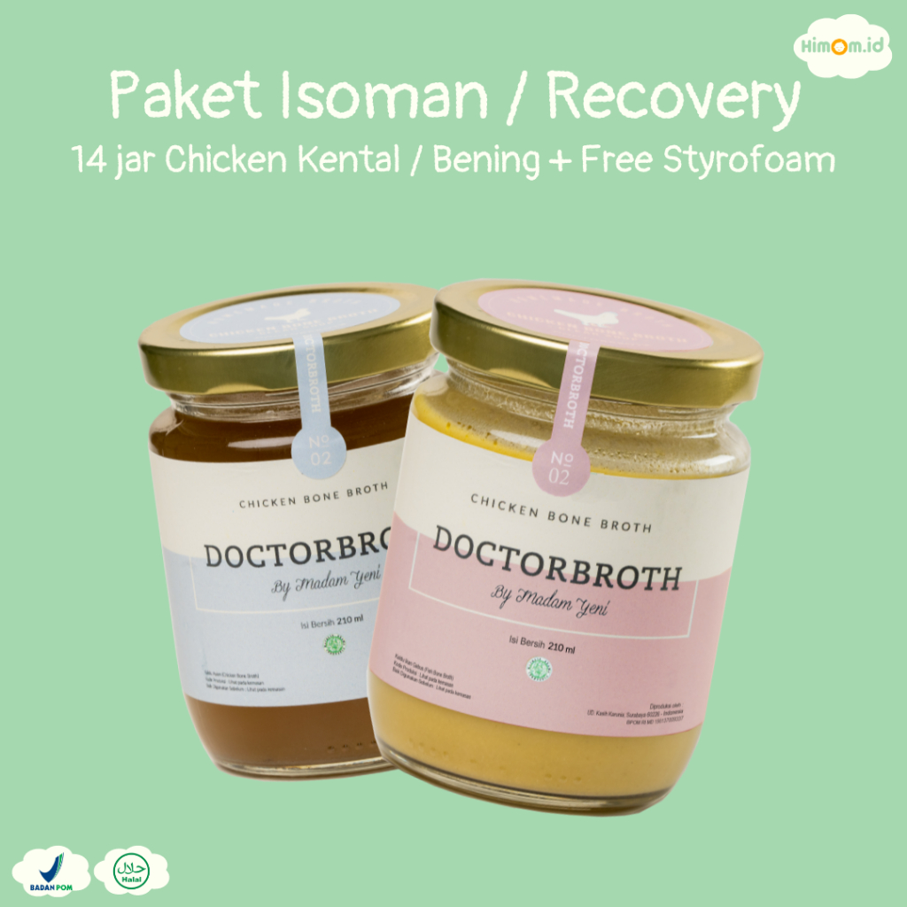 

Paket Isoman/Recovery/Pasca Operasi, 14 jar Chicken Bonebroth - chicken bening
