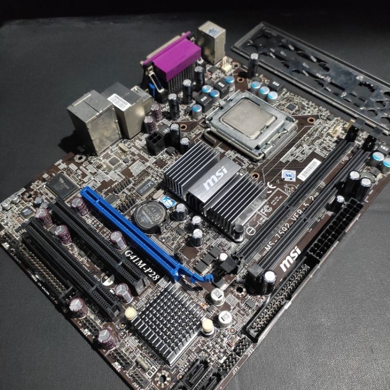 Motherboard MB Komputer PC Bagus Murah Mulus G41 MSI G41M-P28 + Processor Xeon L5420