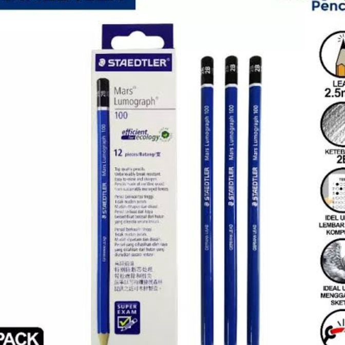 

Termurah Pensil 2B Staedtler Computer 1pak12pcs