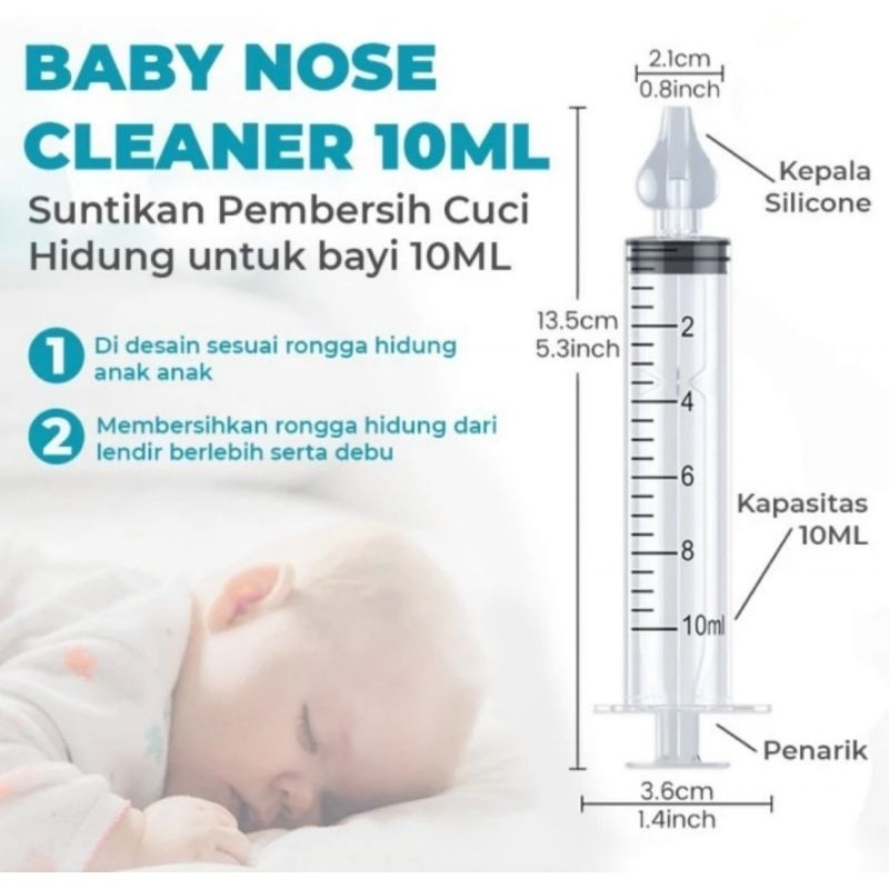 READY BANDUNG ALAT PEMBERSIH HIDUNG TERSUMBAT SILICONE SILIKON 10ML 10 ML  BAYI NEWBORN NEW BORN ANA