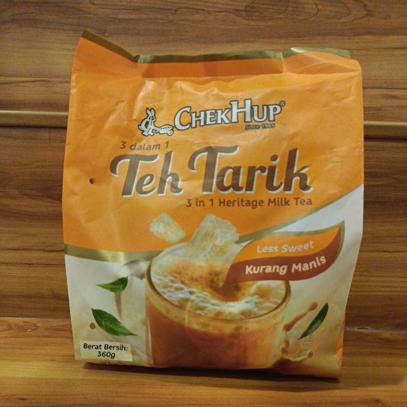 

chekhup teh tarik less sweet (orange)