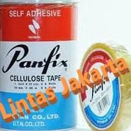 

HJ6 Selotip Isolasi Cellotape merk Panfix ukuran 1 inch x 72 yards