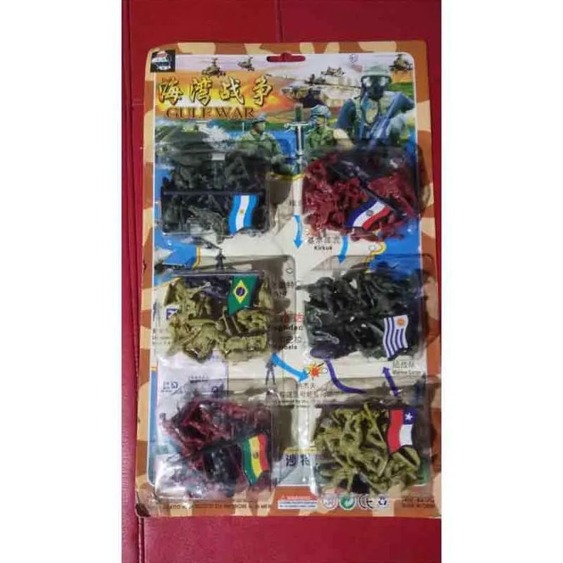 PANAS Mainan Anak Figure Tentara Plastik 6 negara