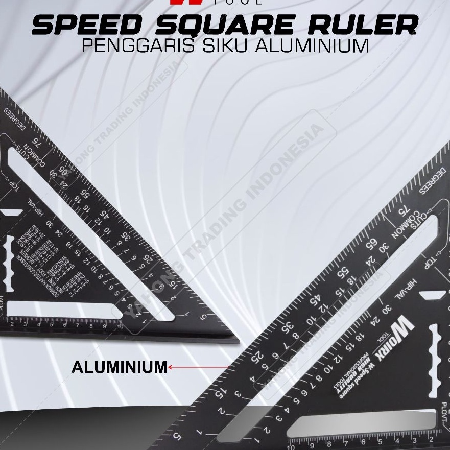 

Terjangkau Speed Square 7 inch Black Penggaris Siku Segitiga