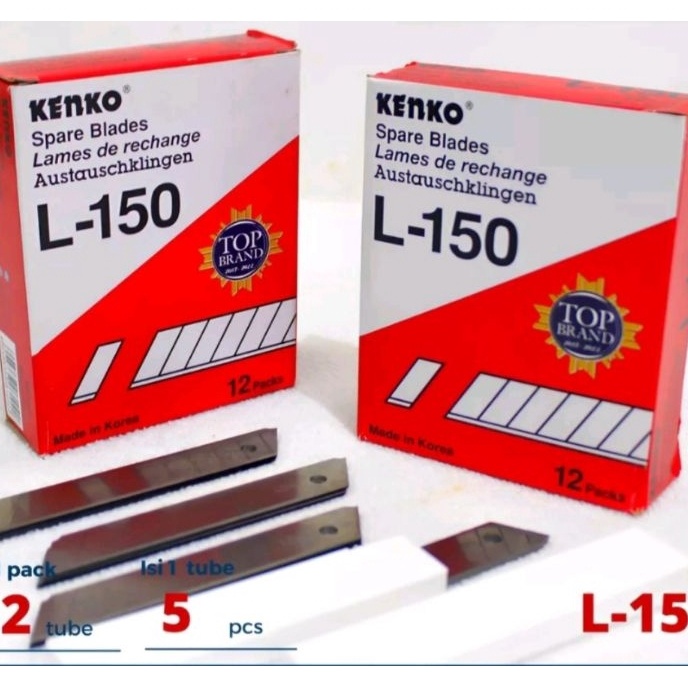 

Hemat Isi Refill Cutter Besar KENKO L15 made in KOREA per pak 12 tube