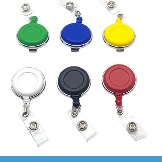 

KI3 Yoyo ID card putar Warna warni Gantungan ID card Name tag Murah Meriah isi 1 pcs