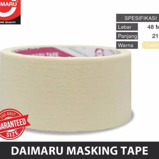 

KP8 Masking Tape Lakban Kertas Besar Warna Crem 48MM X 21 METER 2INCH