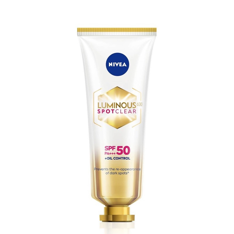 (REJECT KEMASAN JELEK EXP 10/25) NIVEA Luminous Anti-Dark Spot Face Sunscreen SPF 50 PA+++ 40ml | Su
