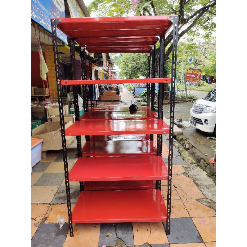Rak gudang bekas/2nd kondisi 90% serbaguna 5 susun