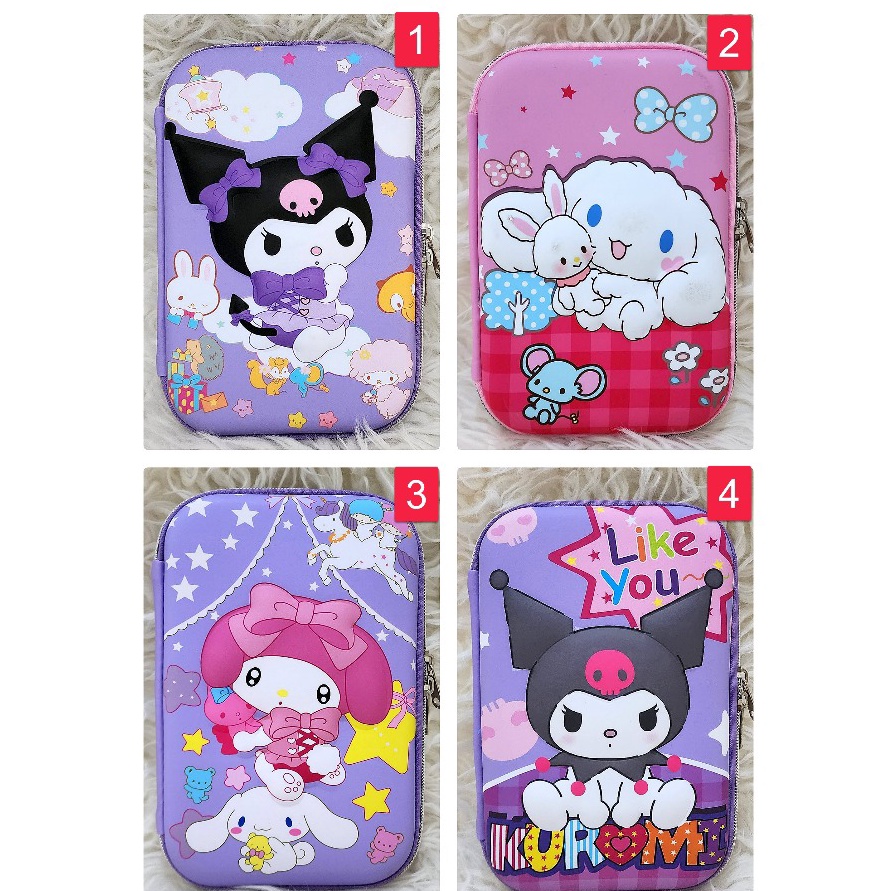 

Pilihan Tempat Pensil Anak Hardcase Boxes kotak Pencil Case Kuromi Melody dll