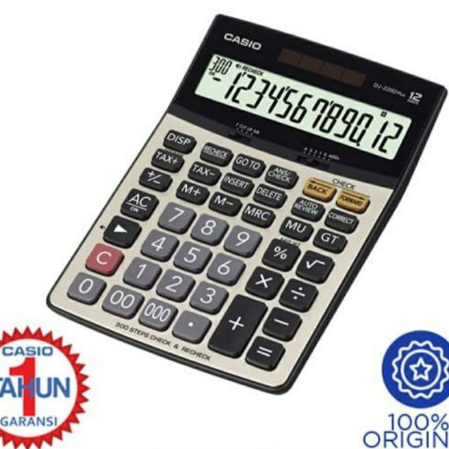 

KI3 Kalkulator Desktop Casio DJ22 D Check Correct Calculator DJ22D ORIGINAL GARANSI RESMI