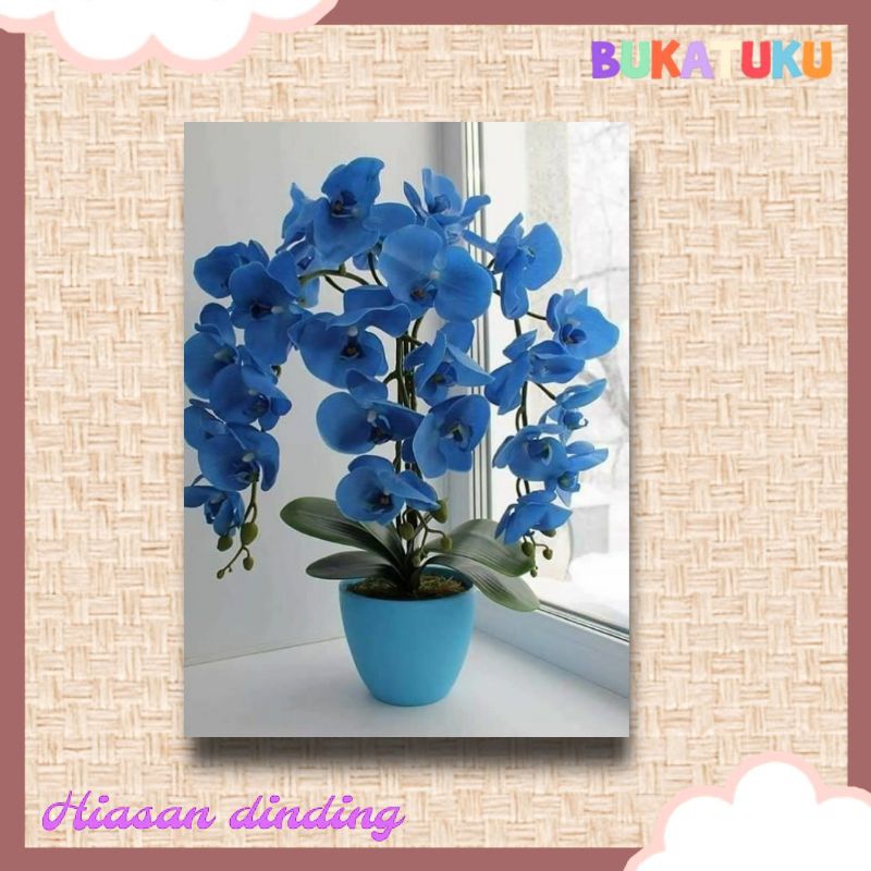 HIASAN DINDING MOTIF BUNGA ANGGREK