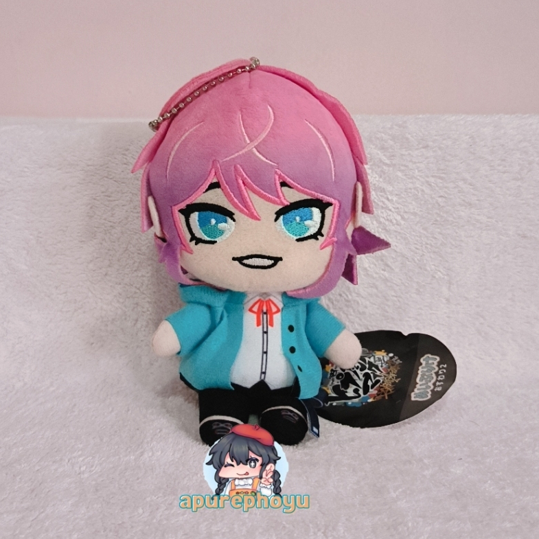 Gantungan Boneka Hypnosis Mic Hypmic Ramuda Amemura Osuwari Sitting Ball Chain Plush