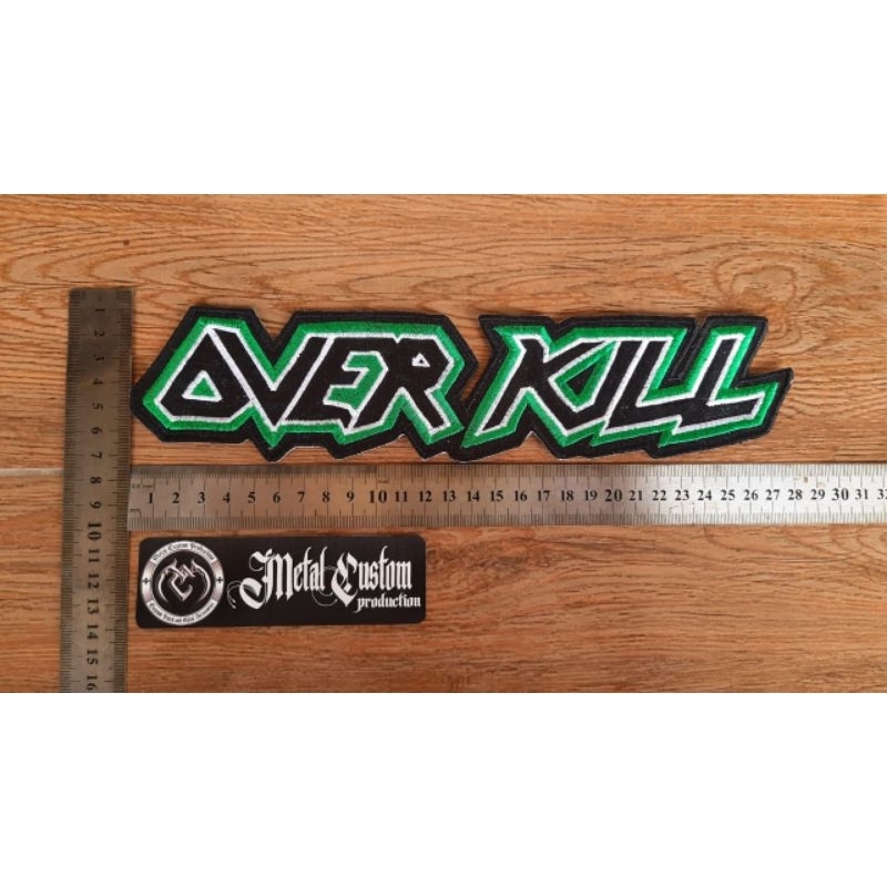 Backpatch Over Kill / Bordir Band / Bordir Besar Band / Patch Band / Bordir Besar / Emblem Band Besa