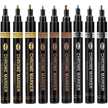 

Hot Promo Aiye Harga 1 Pcs 1mm Spidol Marker Chrome Cair Permanen Cermin Seni Perak Emas Spidol Cat Berbasis Minyak Gloss Spidol Krom Cair Ujung Bulat