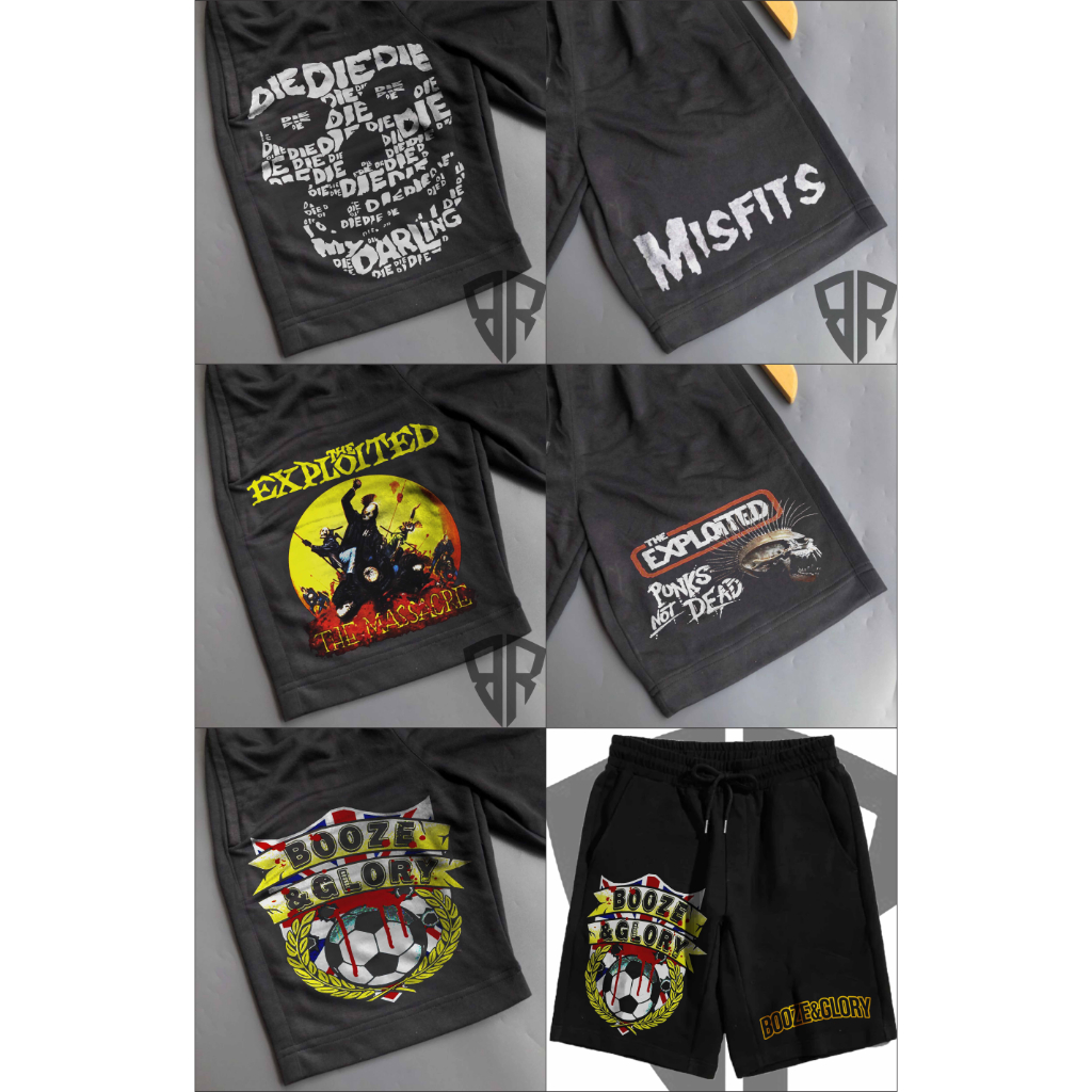 celana bokser band punk.celana pendek,celana menshort,celana santai.bokser band punk,celana pendek,c