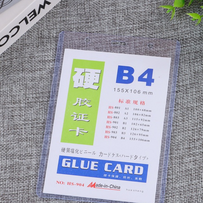 

Premium 2 PcsID Card B4 Plastik Kartu Nama Name Tag Tebal Plastik ID CARD