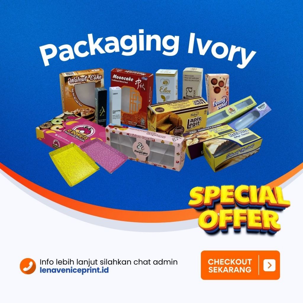 Grosir Packaging Makanan Ivory | Box Makanan | Box Ivory | Packaging