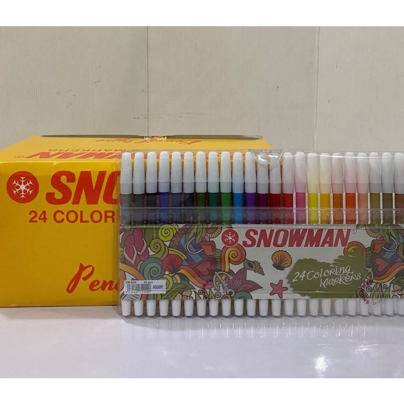 

FG2 Spidol Kecil Snowman 24 Warna PW24A