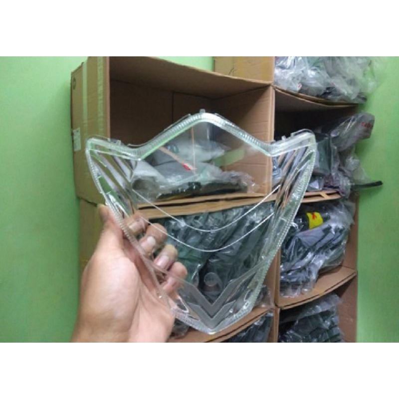 kaca mika lampu depan satria fu 150 facelift mika lampu depan satria fu 150 2014