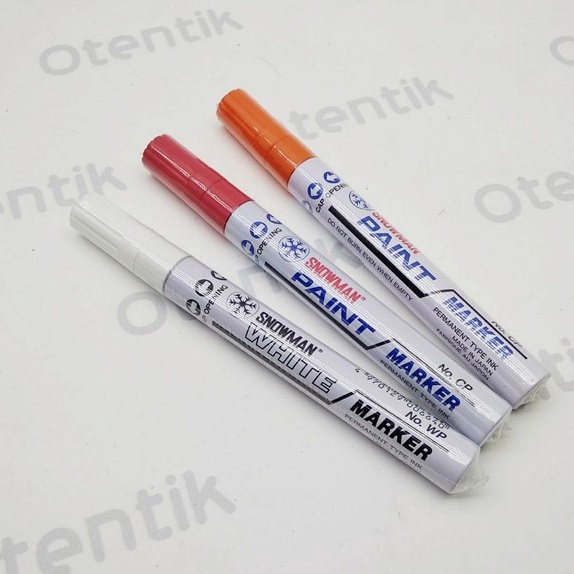 

Eksklusif SNOWMAN SPIDOL PERMANEN WHITE PAINT MARKER SPIDOL TINTA