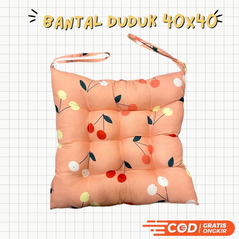 BANTAL DUDUK/ BANTAL MOTOR/ BANTAL LANTAI/BANTAL KUCING/BANTAL DUDUK 40x40~ BYRAJA