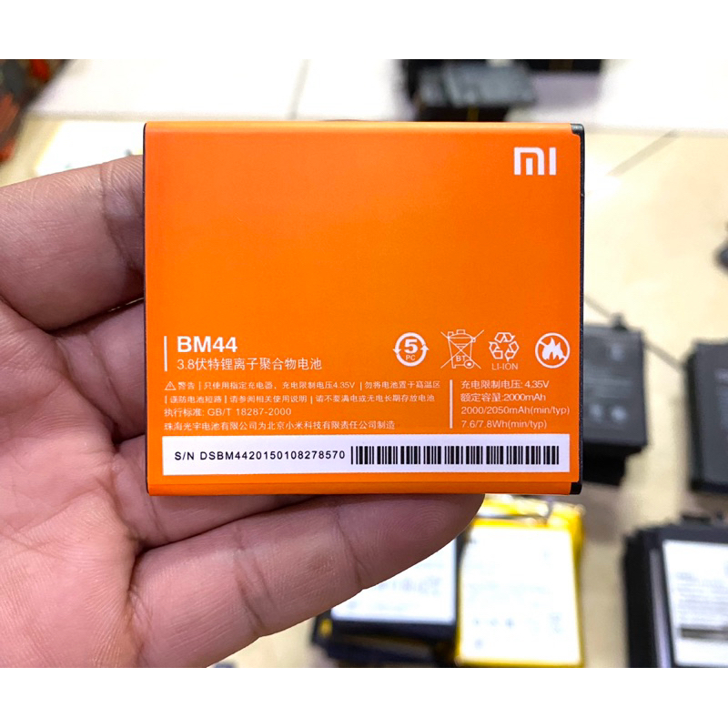 Batre Baterai Xiaomi Redmi 2 / Redmi 2s Bm44 / Baterai Batre Xiaomi Bm44