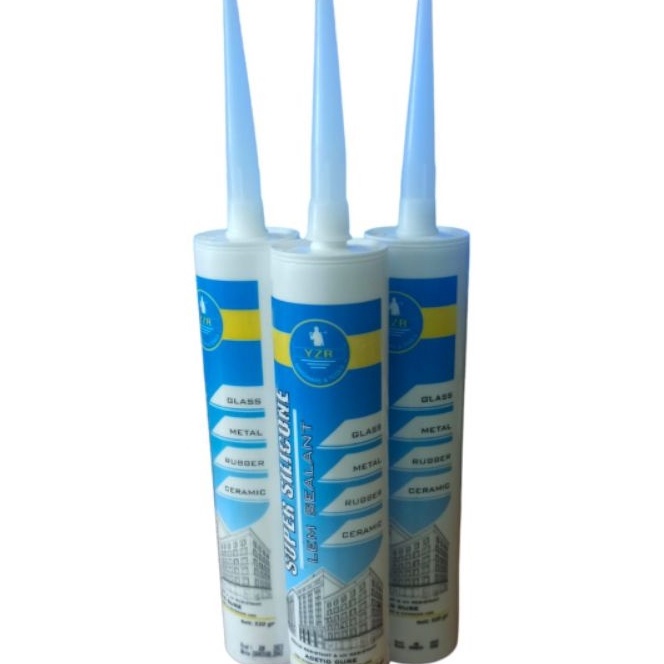 

Wah LEM Silicone Sealent Kaca Acetic silen White Black Clear Yozuri