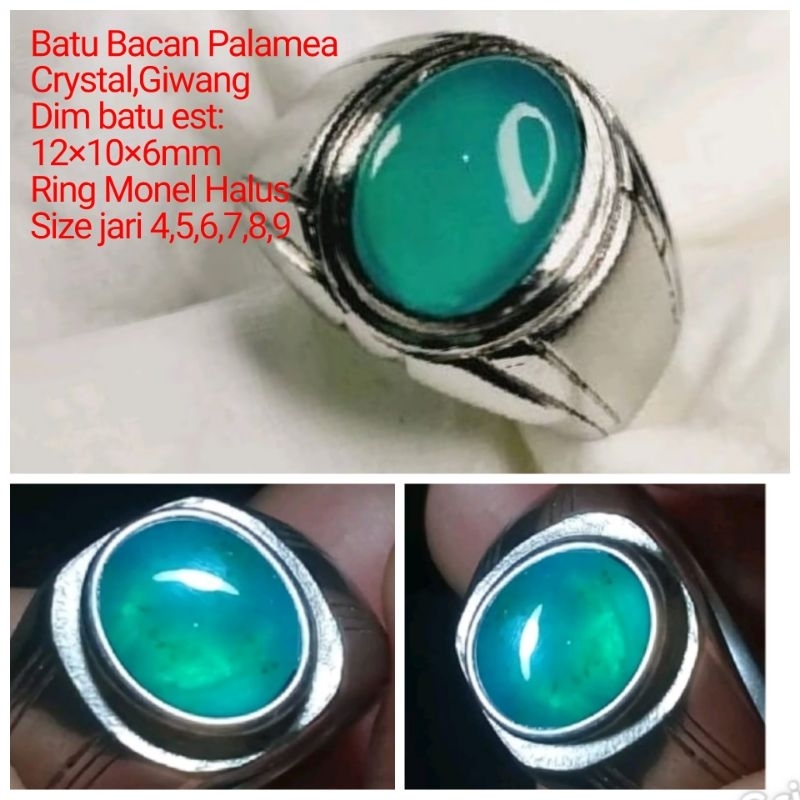 CINCIN BATU BACAN PALAMEA CRYSTAL SUPER GIWANG