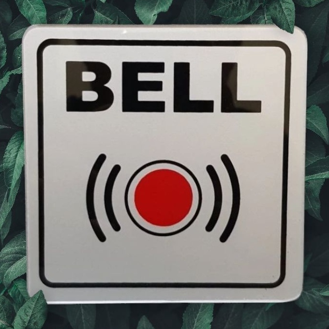 

Bonus Acrylic plat tulisan BELL