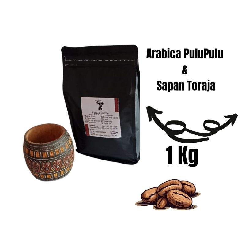 

Kopi Arabica Toraja Sapan Blend Arabica Pulu Pulu Biji Kopi Arabica 1kg Kopi Toraja Aslli