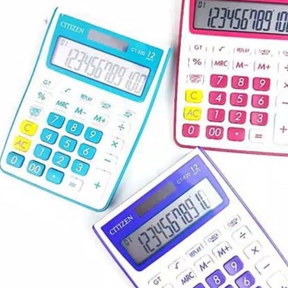 

Ekstra KALKULATOR CITIZEN CT 52 WARNA 12 DIGIT CHECK CORRECT MANIS COLOUR CALCULATOR