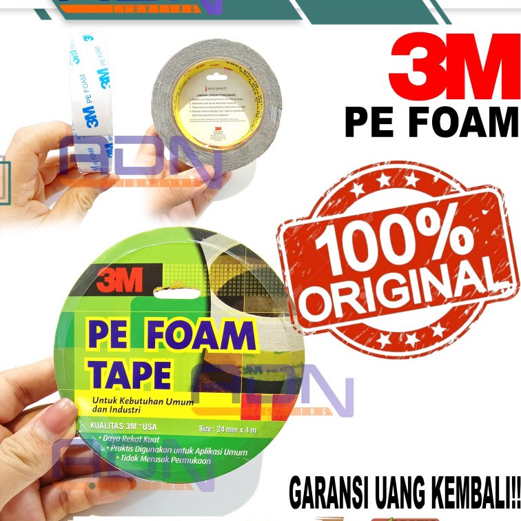 

Eksklusif ADNin 3M Double Tape PE Foam 16TG 24 mm x 4mtr ORIGINAL ASLI USA