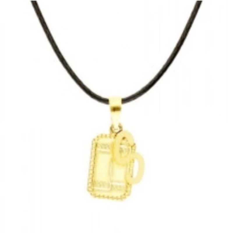 KALUNG LIONTIN EMAS ASLI 999.9 ANTAM HARTADINATA 99.99% HURUF S ALPHABET ALFABET 24K 24 KARAT PERHIA