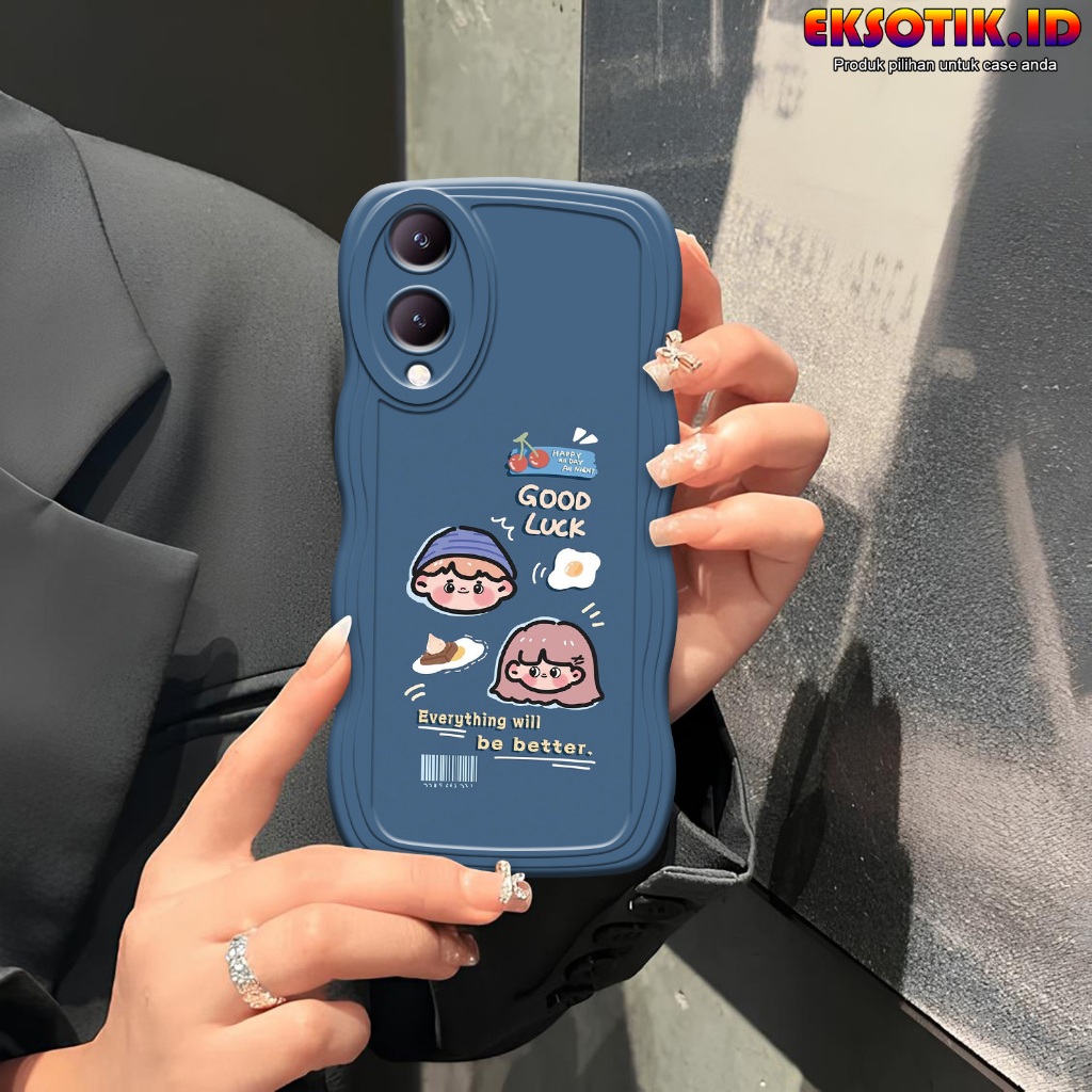 Case Vivo Y17S Gelombang - Casing Vivo Y17S - Silikon Vivo Y17S - Softcase Vivo Y17S - Kesing Vivo Y