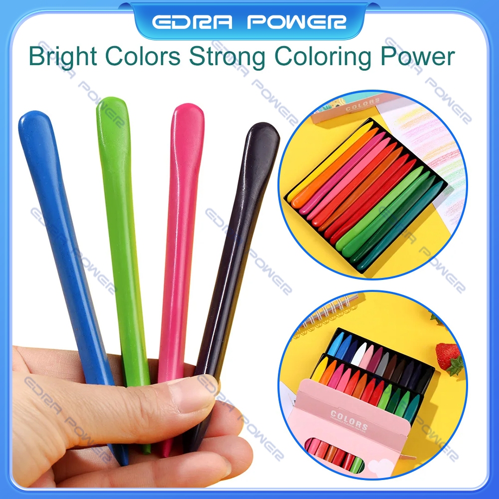 

Crayon Minyak 12/24 Warna Crayon Set Peralatan Gambar & Lukis Pensil Warna/ Art Set Kualitas Premium