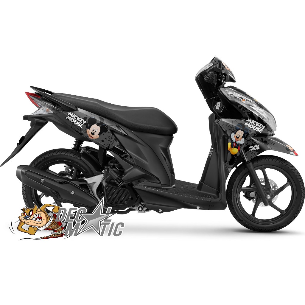 Decal Vario Techno 125 Full Body - Stiker Full Body Honda Vario 125 Old Techno - Mickey Mouse