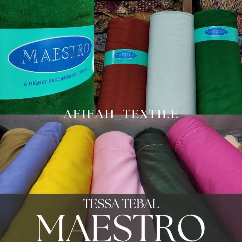 Big S4le Kain Tessa Polos Tebal Maestro Top Quality Original