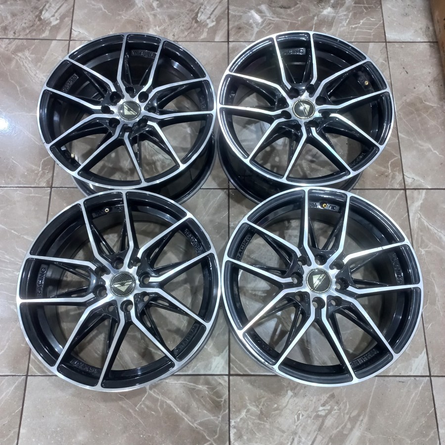 VELG RACING RING 16 BEKAS COCO UNTUK MOBIL YARIS,VIOS,JAZZ,AVANZA,XENIA,LIVINA,AGYA,AYLA,DATSUN,DLL