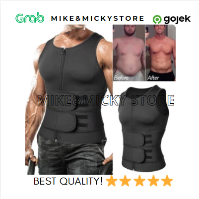 korset Pria Korset Sixpack Trainer Fat Burner Pembentuk Badan Pria
