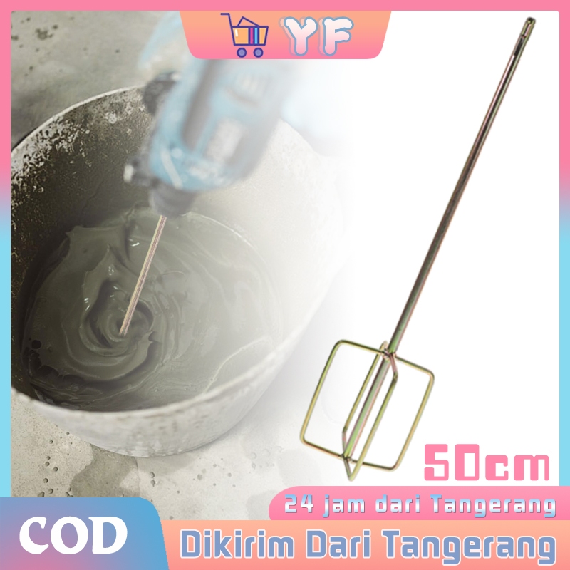 50CM Pengaduk Semen Untuk Bor / Mata Bor Mixer Pengaduk Adonan / Alat Aduk Cat