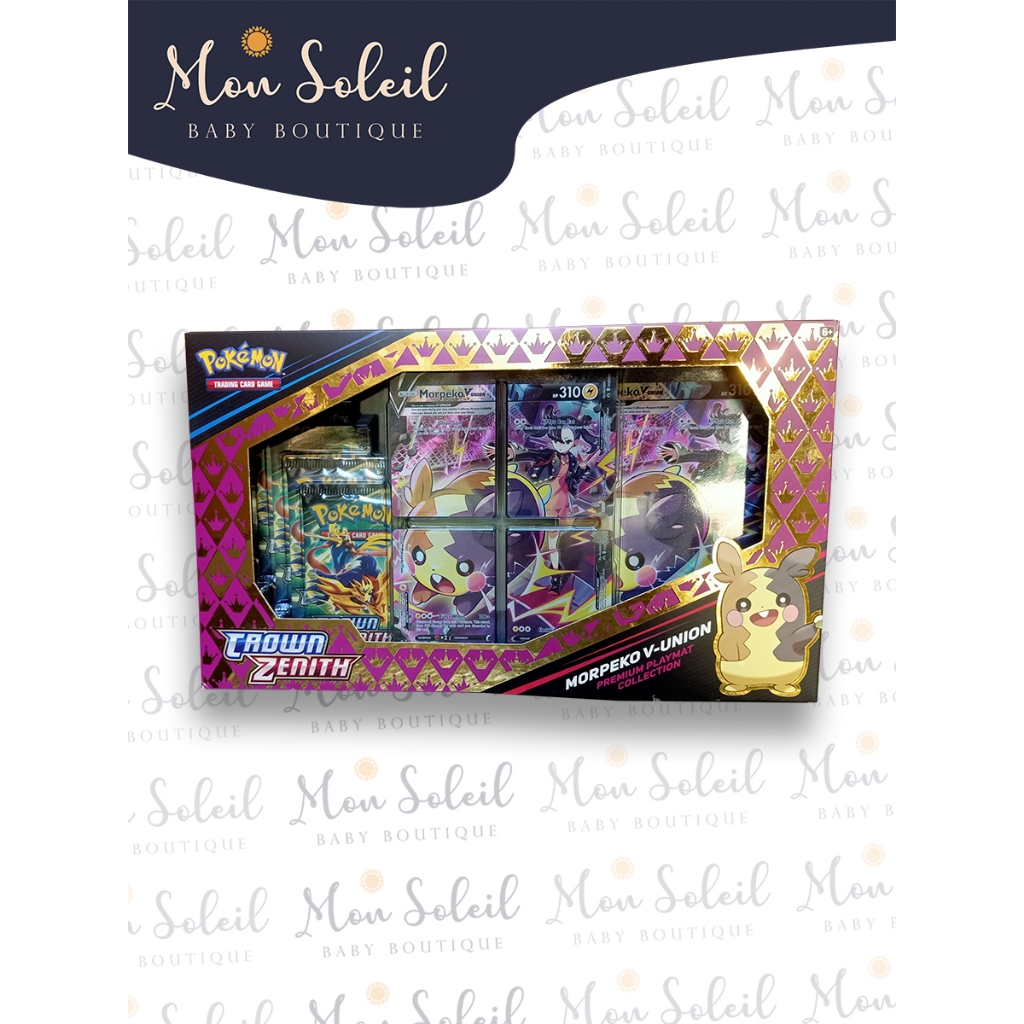 Pokemon TCG Crown Zenith Morpeko V-UNION Marnie Premium Playmat
