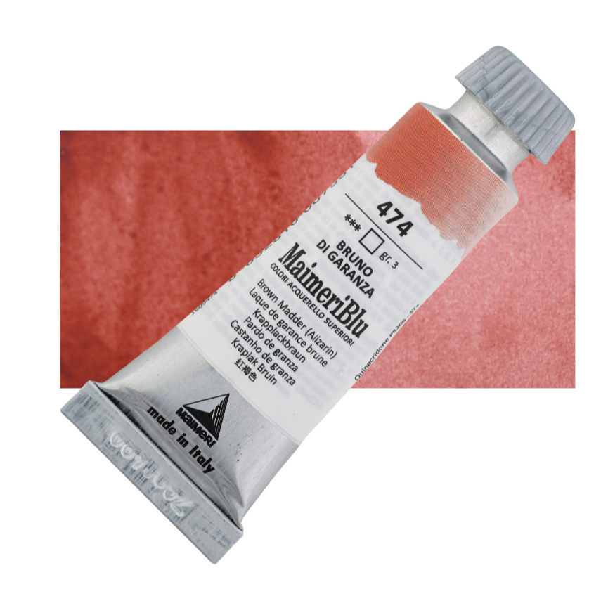 

Cat Air Lukis Maimeri Blu Watercolour 12ml MaimeriBlu Brown Madder Alizarin 474 M1609474 - PC